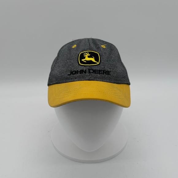 John Deere Toddler Black Yellow Hat/Cap Flexible Fit - Picture 1 of 5